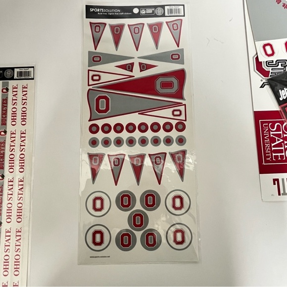 ohio state buckeyes college stickers scrapbook crafts osu ohio state university - Picture 3 of 9